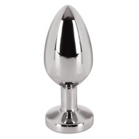 Анальная пробка с камнем You2Toys Jewel Buttplug, серебристая, Small