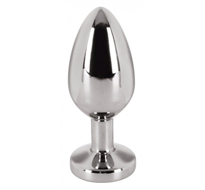 Анальная пробка с камнем You2Toys Jewel Buttplug, серебристая, Small