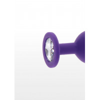 Анальная пробка с кристаллом Toy Joy Diamond Booty Jewel, фиолетовый, Large