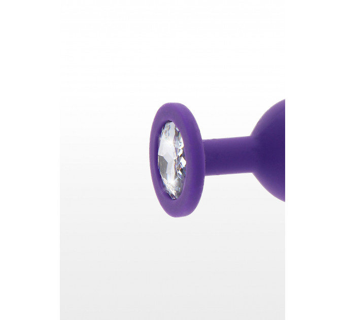 Анальная пробка с кристаллом Toy Joy Diamond Booty Jewel, фиолетовый, Large