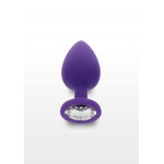 Анальная пробка с кристаллом Toy Joy Diamond Booty Jewel, фиолетовый, Large