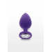 Анальная пробка с кристаллом Toy Joy Diamond Booty Jewel, фиолетовый, Large