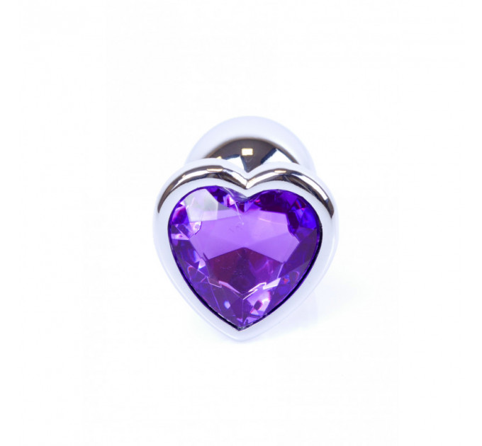 Анальная пробка S с фиолетовым камнем Jewellery