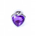 Анальная пробка S с фиолетовым камнем Jewellery