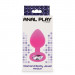 Анальная пробка Toy Joy Diamond Booty Jewel с камнем, розовый, Medium