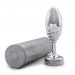 Анальная пробка ребристая Doxy Ribbed Butt Plug металл, серебристая