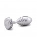Анальная пробка ребристая Doxy Ribbed Butt Plug металл, серебристая