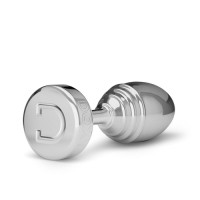 Анальна пробка ребриста Doxy Ribbed Butt Plug метал, срібляста
