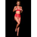 Бюстгальтер открытый OhMyG! Paris Half Bra кружевной, красный, L-XL