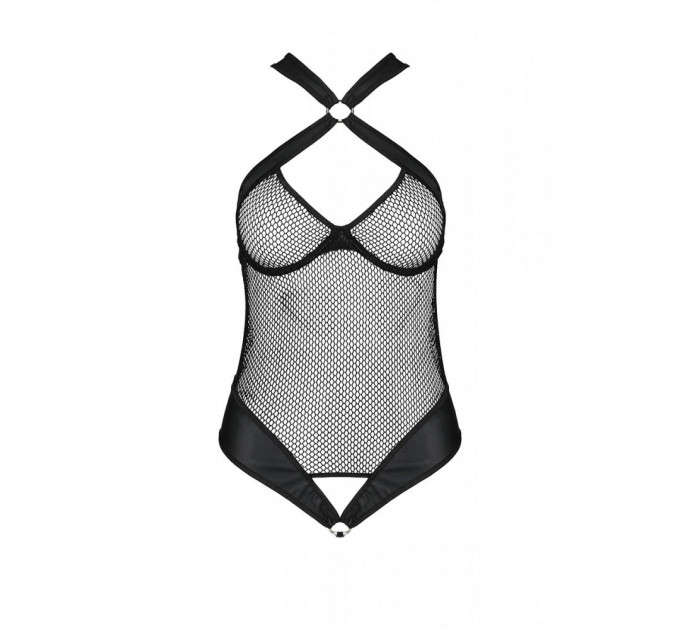Боди с халтером и графическим узором Amanda Body black S/M-Passion