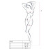 Бодістокінг BS055 black Passion, сітка, з відкритим доступом, чорний, One SIze