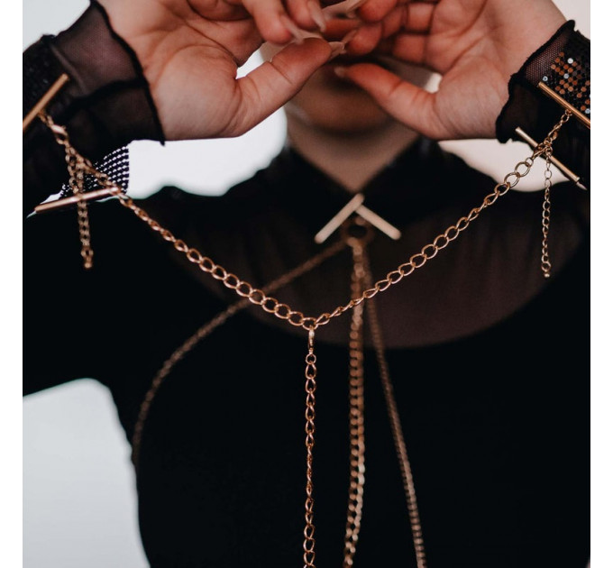 Браслеты-наручники PLASIR Nacre белый жемчуг Bijoux Indiscrets