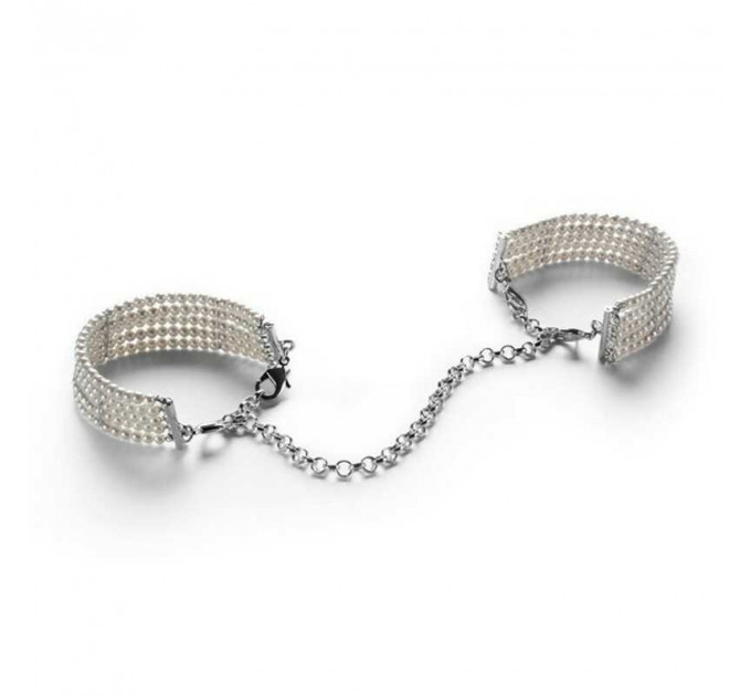 Браслеты-наручники PLASIR Nacre белый жемчуг Bijoux Indiscrets