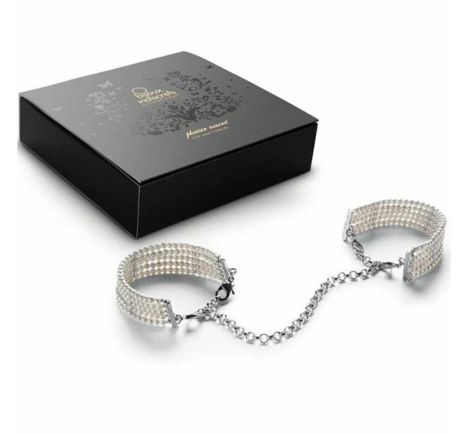 Браслеты-наручники PLASIR Nacre белый жемчуг Bijoux Indiscrets