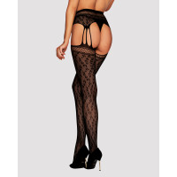 Чулки с поясом Obsessive Garter stockings S817 S/M/L