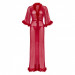 Длинный халат Leg Avenue Marabou Trimmed Red O\S