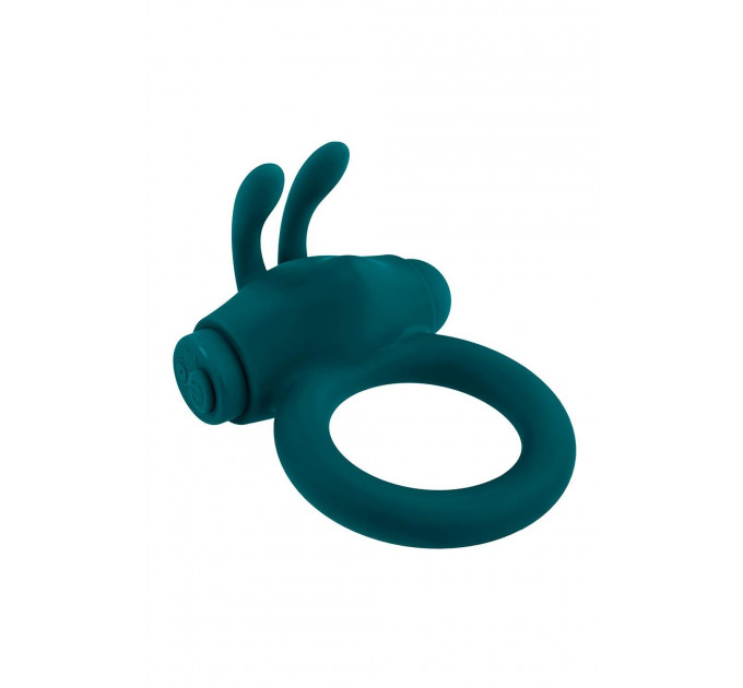 Ерекційне кільце з віброкулею Evolved Playboy Bunny Buzzer, зелене