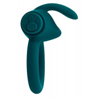 Эрекционное кольцо с вибропулей Evolved Playboy Bunny Buzzer, зеленое