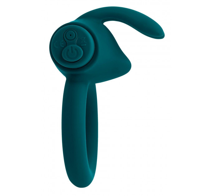 Ерекційне кільце з віброкулею Evolved Playboy Bunny Buzzer, зелене