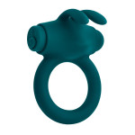 Ерекційне кільце з віброкулею Evolved Playboy Bunny Buzzer, зелене