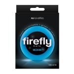 Ерекційне кільце для пеніса люмінесцентне NS Novelties Firefly синє, М