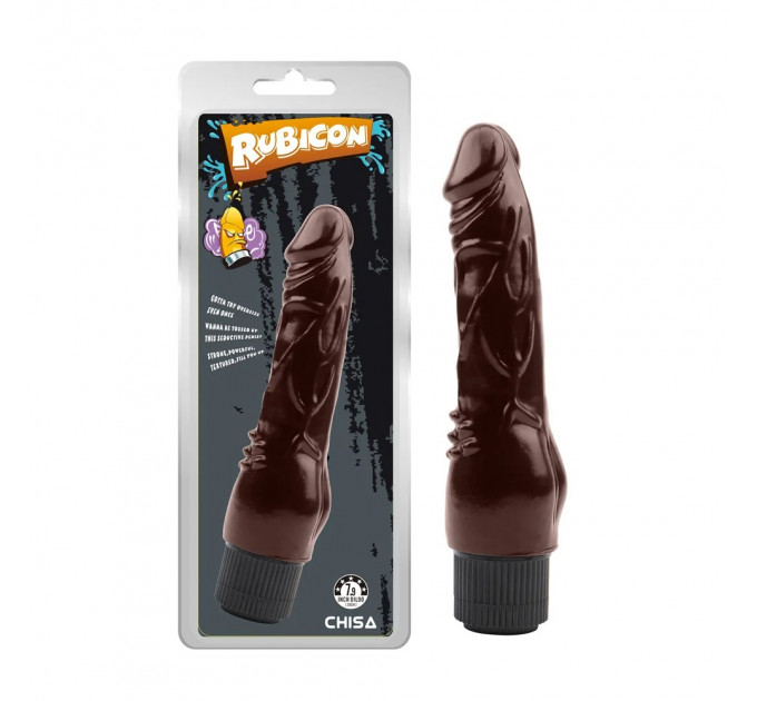 Фаллоимитатор реалистичный Chisa RUBICON на батарейках, коричневый