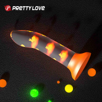 Фаллоимитатор на присоске Pretty Love Magical Nightfall, светящийся в темноте, 17 х 3.3