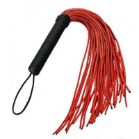 Флоггер DS Fetish Rope flogger black/red Флоггер DS Fetish Rope flogger black/red