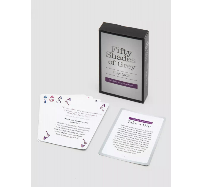 Гральні карти Fifty Shades Of Grey Play Nice Talk Dirty для прелюдії, 52 карти