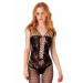 Комбинезон кружевной с открытым доступом Daring Intimates Hex and Lace Net Bodystocking, черный