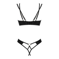 Комплект сетка XS/S Nesari Obsessive, с открытым доступом, черный