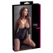Корсет с открытым бюстом, L, Cottelli Collection Party Corset Open Cup на талию, черный