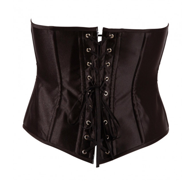 Корсет с открытым бюстом, L, Cottelli Collection Party Corset Open Cup на талию, черный
