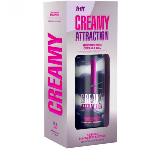 Крем-гель для тела Intt Creamy Attraction Blackberry, для поцелуев, 100 мл