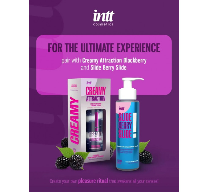 Крем-гель для тела Intt Creamy Attraction Blackberry, для поцелуев, 100 мл