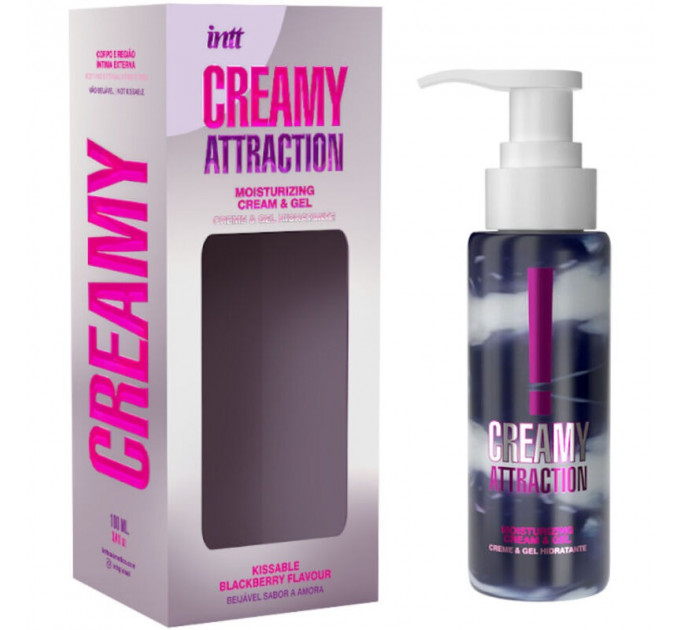 Крем-гель для тела Intt Creamy Attraction Blackberry, для поцелуев, 100 мл
