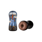 Мастурбатор-анус Blush Coverboy The Mechanic в колбе, коричневый, 18.5 см