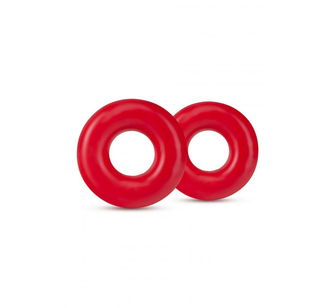 Набір ерекційних кілець STAY HARD Donut RINGS OVERSIZED RED