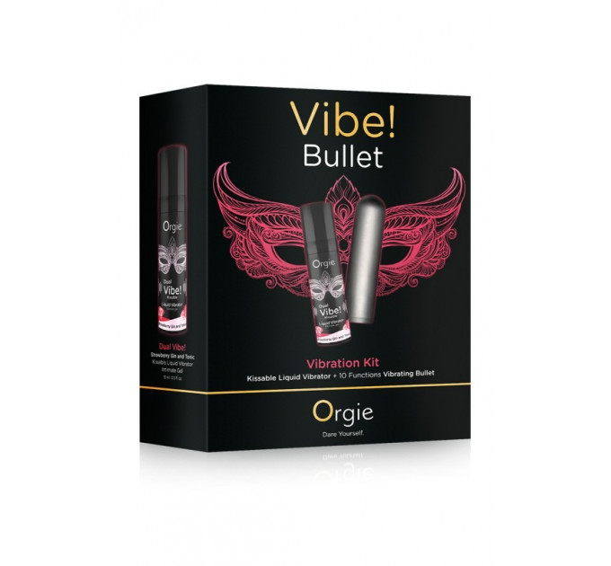 Набор жидкий вибратор и вибропуля Orgie VIBE! BULLET