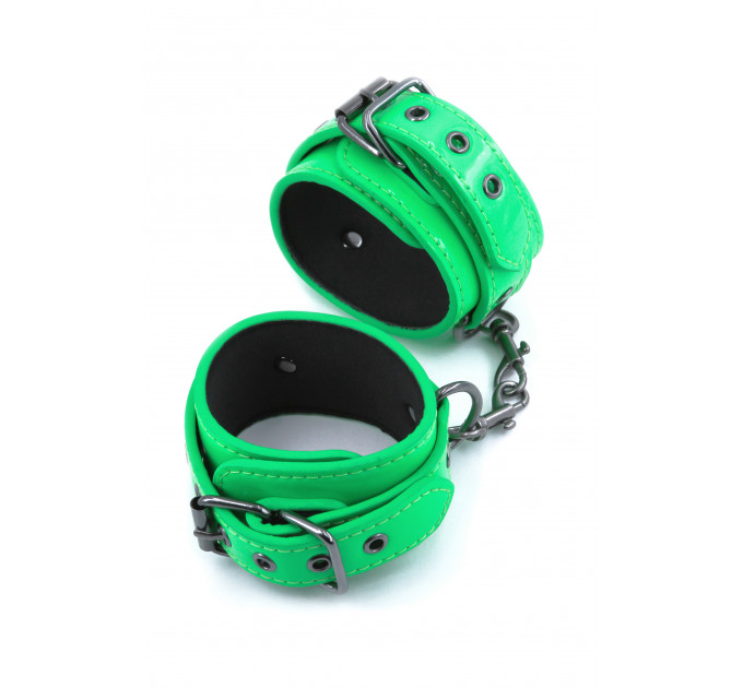 Фиксаторы на ноги NS Novelties Electra Play Things Wrist Cuffs, зеленый неон