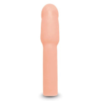 Насадка на пеніс Size-Up Penis Extender з 3 ерекційними кільцями в наборі, бежева