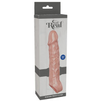 Насадка на пеніс, що збільшує ToyJoy Get Real з петлею для мошонки, бежева, Extra Large