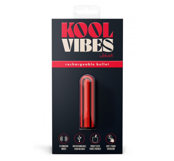 Перезаряжаемая мини-пуля Blush Kool Vibes Cherry красная