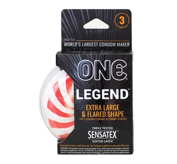 Презервативы большого размера ONE Legend (цена за упаковку 3 шт)