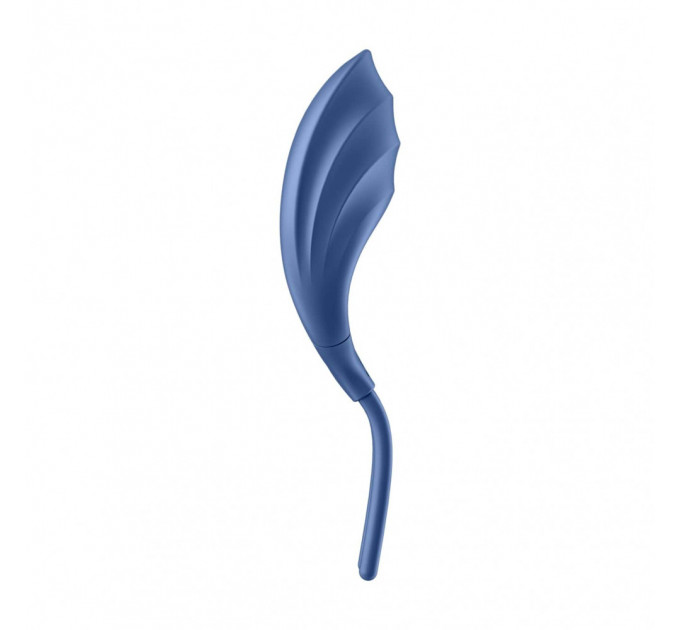 Регулируемое эрекционное кольцо Satisfyer Swordsman Camouflage с вибрацией, голубое
