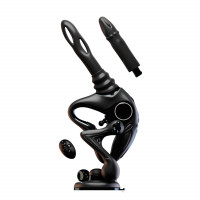 Секс-машина Upko UEROS Nexus Power Black с фрикциями, вибрацией и вращательной стимуляцией, черная