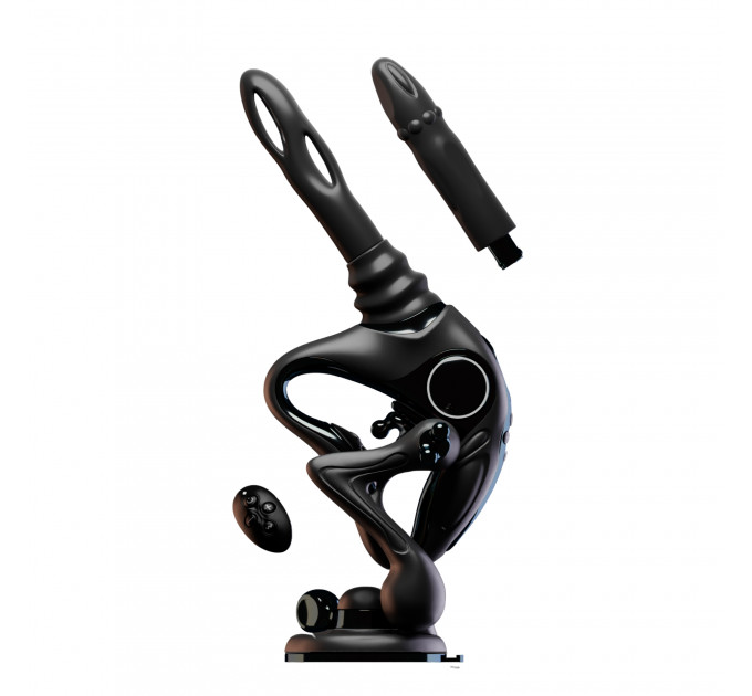Секс-машина Upko UEROS Nexus Power Black з фрикціями, вібрацією та обертальною стимуляцією, чорна