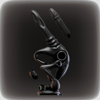 Секс-машина Upko UEROS Nexus Power Black с фрикциями, вибрацией и вращательной стимуляцией, черная