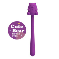 Точечный вибратор для клитора Pretty Love Cute Bear Flirting Stick гнущийся, 13.3 х 1.2 х 2.4 см