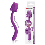 Точковий вібратор для клітора Pretty Love Cute Bear Flirting Stick гнучкий, 13,3 х 1,2 х 2,4 см